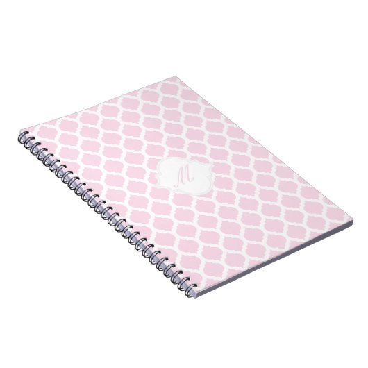 Motif marocain rose avec Carnet Monogram (Côté Droit)