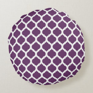 Motif marocain violet Coussins ronds