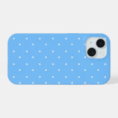 Motif maya bleu et blanc à pois (Verso Horizontal)