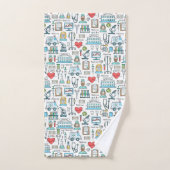 Motif Médicale de conception (Serviette à main)