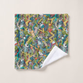 Motif Médicale d'icône d'art abstrait (Gant de toilette)