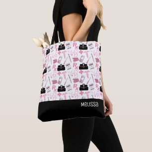 Motif Médicale - Sac fourre-tout rose