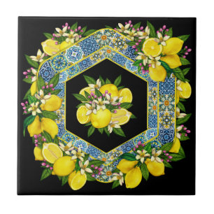 Motif méditerranéen révisé 8 Carreaux en céramique