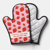 Motif mignon à fraise rouge Ajouter un texte perso (Recto/Verso)