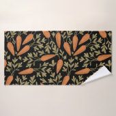 Motif mignon à main de carottes (Serviette de bain)