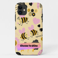 Motif mignon abeilles coque iphone