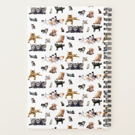 Motif mignon avec des photos de Chats et chatons (Dos)
