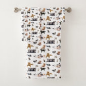 Motif mignon avec des photos de Chats et chatons (En situation)