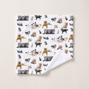 Motif mignon avec des photos de Chats et chatons