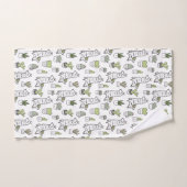 Motif mignon d'alpaga et de cactus (Serviette à main)