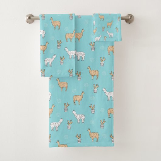 Motif mignon de cactus de lama d'alpaga (En situation)