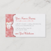 Motif mignon de dent - cartes de visite faits sur (Dos)