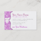 Motif mignon de dent - cartes de visite faits sur (Dos)