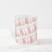Motif mignon de dents de bande dessinée - tasse (Devant gauche)