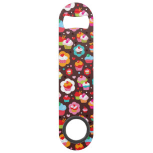 Motif mignon de gâteau de tasse