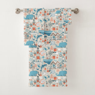 Motif mignon de griffonnage de la Mer du Nord
