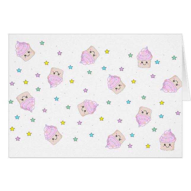 Motif mignon de petit gâteau (Devant horizontal)