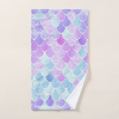 MOTIF MIGNON D'ÉCHELLES DE SIRÈNE DE FILLES, ROSE, (Serviette à main)