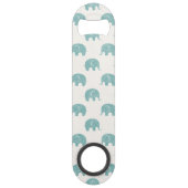 Motif mignon turquoise d'éléphant (Dos)
