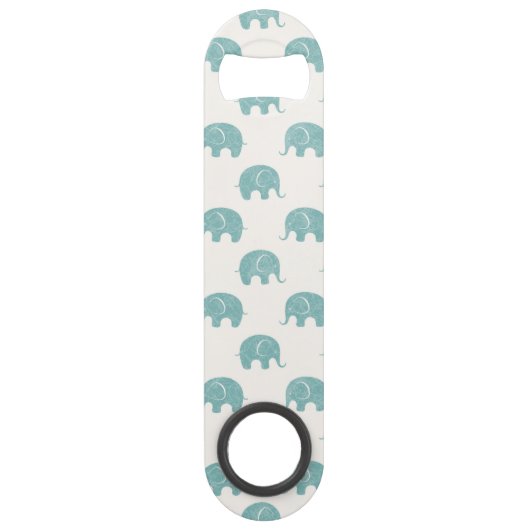 Motif mignon turquoise d'éléphant (Devant)