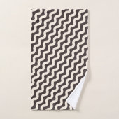 Motif minimal gris blanc (Serviette à main)