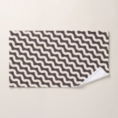 Motif minimal gris blanc (Serviette à main)