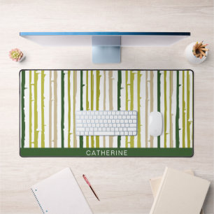 Motif minimaliste bambo vert