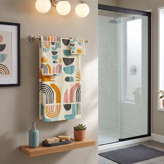 Motif minimaliste boho-scandi d'été