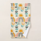 Motif minimaliste boho-scandi d'été (Serviette à main)