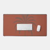 Motif minimaliste de palmier tropical en terre cui (Clavier et souris)
