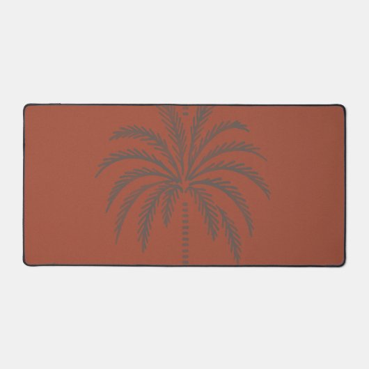 Motif minimaliste de palmier tropical en terre cui (Recto)