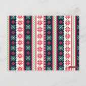 Motif moche de fête de Noël Invitation (Dos)