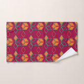 Motif Moderne à Blocage de Couleur Géométrique (Serviette à main)