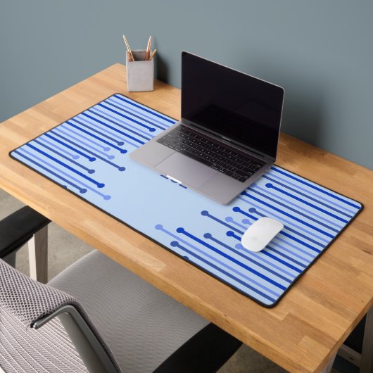 Motif moderne à rayures sur bleu pâle (Bureau 2)