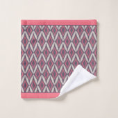 Motif moderne Coral Grey (Gant de toilette)