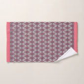 Motif moderne Coral Grey (Serviette à main)