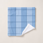 Motif moderne de grille bleue (Gant de toilette)