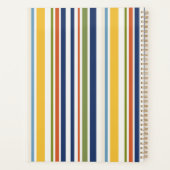 Motif moderne de rayures verticales colorées (Dos)