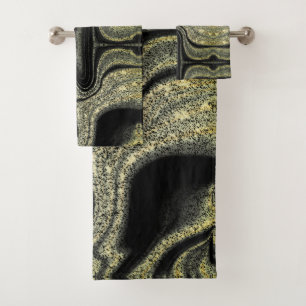Motif moderne en marbre abstrait noir