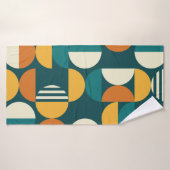 Motif moderne géométrique du milieu du siècle - 60 (Serviette de bain)