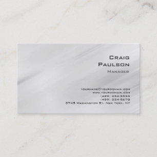 Motif moderne  gris tendance Monogram Carte de vis