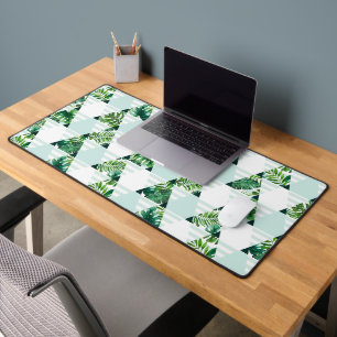 Motif moderne Mint Green Tropical Triangles