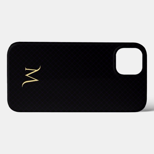 Motif moderne Monogram iPad Hard Coque (Verso (horizontal))