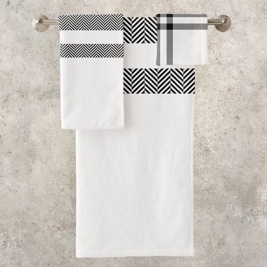 Motif Moderne Noir & Blanc Chic