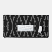 Motif moderne noir gris (Clavier et souris)