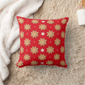 Motif moderne oreiller à lancer rouge moderne (Couverture)