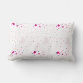 Motif moderne Pink Moon Stars Coussin (Recto)