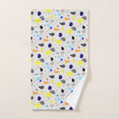 Motif moderne rétro Terrazzo coloré (Serviette à main)