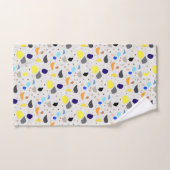 Motif moderne rétro Terrazzo coloré (Serviette à main)