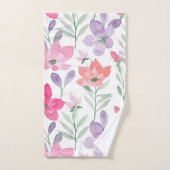 Motif moderne rose pastel Lilac Blush (Serviette à main)